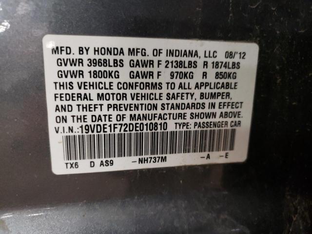Photo 11 VIN: 19VDE1F72DE010810 - ACURA ILX 20 TEC 