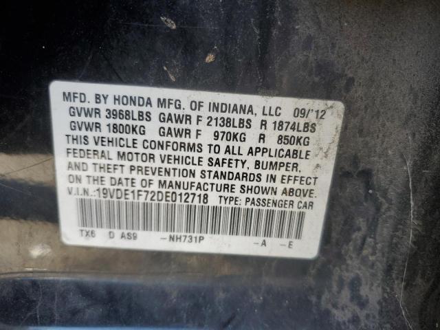 Photo 11 VIN: 19VDE1F72DE012718 - ACURA ILX 20 TEC 