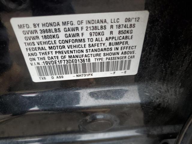 Photo 11 VIN: 19VDE1F73DE013618 - ACURA ILX 