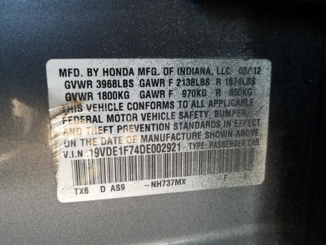 Photo 9 VIN: 19VDE1F74DE002921 - ACURA ILX 20 TEC 