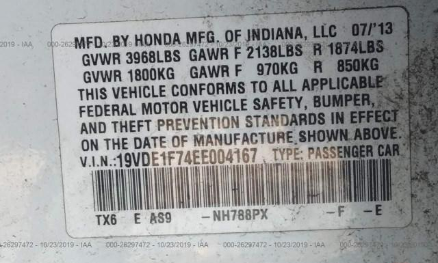 Photo 8 VIN: 19VDE1F74EE004167 - ACURA ILX 