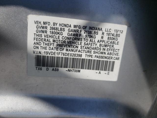 Photo 12 VIN: 19VDE1F76DE020398 - ACURA ILX 