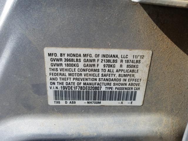 Photo 9 VIN: 19VDE1F78DE020807 - ACURA ILX 20 TEC 