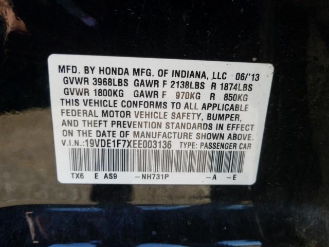 Photo 9 VIN: 19VDE1F7XEE003136 - ACURA ILX 20 TEC 