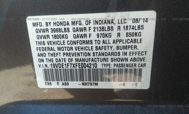 Photo 8 VIN: 19VDE1F7XFE004210 - ACURA ILX 