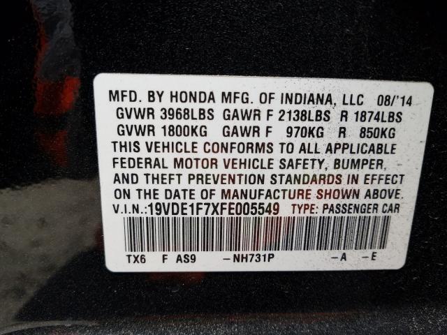 Photo 9 VIN: 19VDE1F7XFE005549 - ACURA ILX 20 TEC 