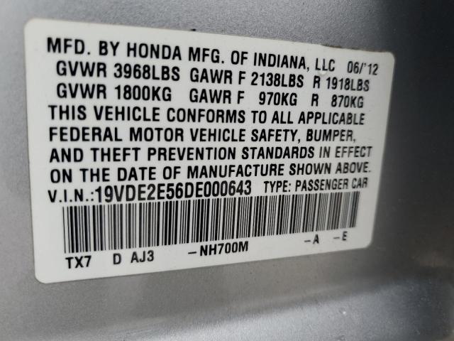 Photo 11 VIN: 19VDE2E56DE000643 - ACURA ILX 