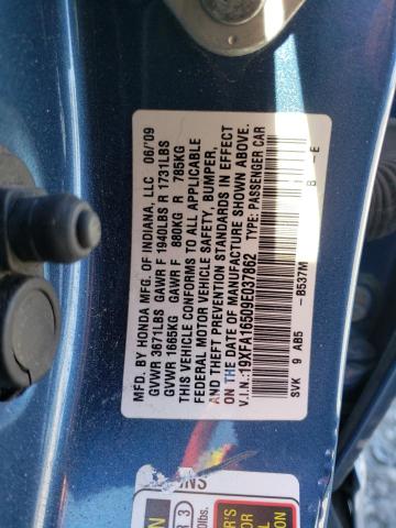 Photo 11 VIN: 19XFA16509E037862 - HONDA CIVIC 