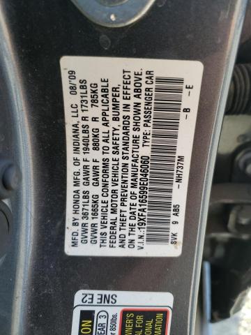 Photo 11 VIN: 19XFA16599E046060 - HONDA CIVIC LX 