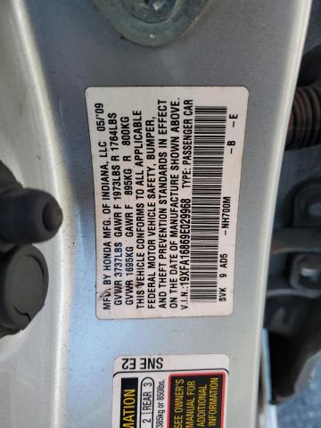 Photo 11 VIN: 19XFA16869E029968 - HONDA CIVIC EX 