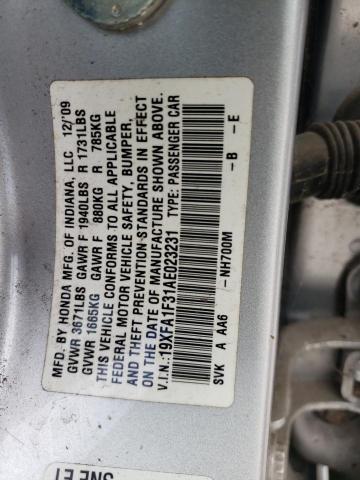 Photo 12 VIN: 19XFA1F31AE023231 - HONDA CIVIC 