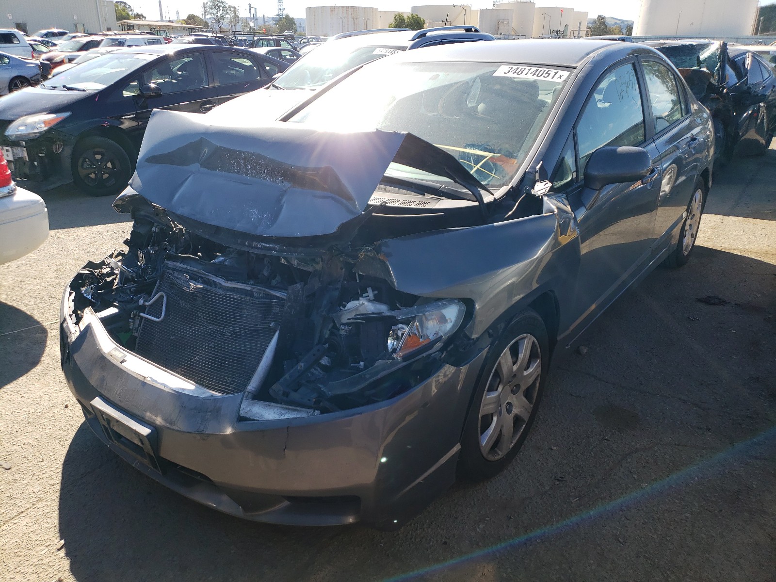 Photo 1 VIN: 19XFA1F50BE044137 - HONDA CIVIC LX 