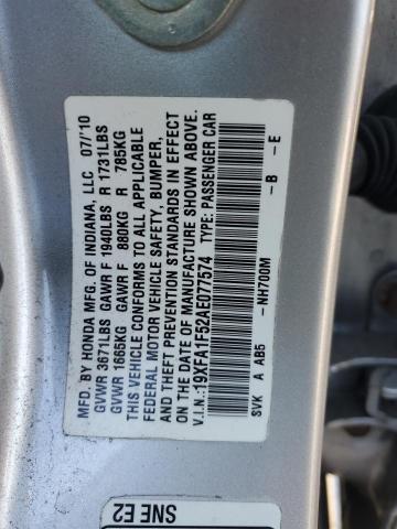 Photo 12 VIN: 19XFA1F52AE077574 - HONDA CIVIC LX 