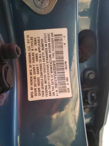 Photo 12 VIN: 19XFA1F53AE034913 - HONDA CIVIC 