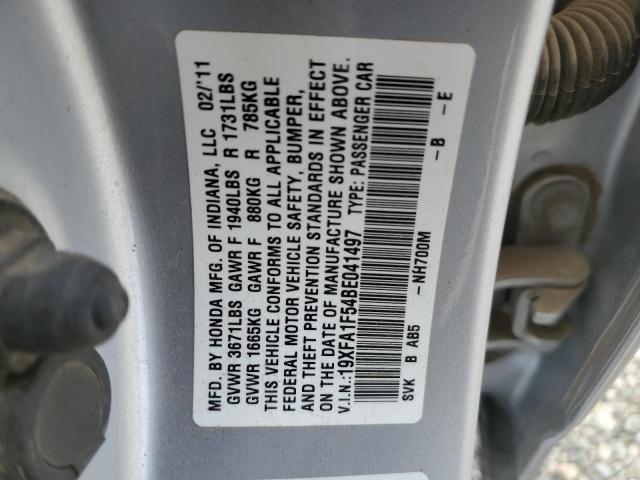 Photo 12 VIN: 19XFA1F54BE041497 - HONDA CIVIC LX 