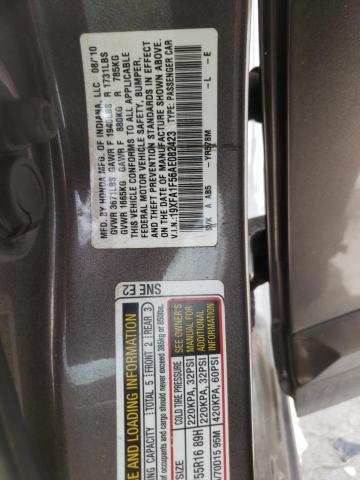 Photo 11 VIN: 19XFA1F56AE082423 - HONDA CIVIC 