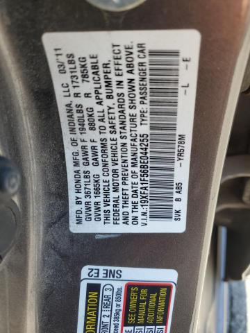 Photo 11 VIN: 19XFA1F56BE044255 - HONDA CIVIC 