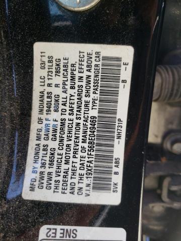 Photo 9 VIN: 19XFA1F56BE049469 - HONDA CIVIC LX 