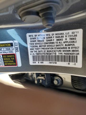 Photo 11 VIN: 19XFA1F57BE041719 - HONDA CIVIC LX 