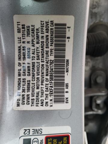 Photo 11 VIN: 19XFA1F58BE041762 - HONDA CIVIC LX 