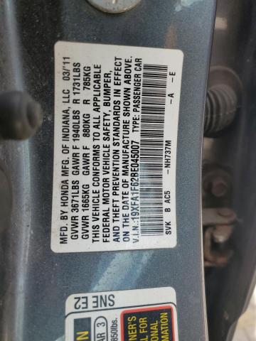 Photo 11 VIN: 19XFA1F62BE045007 - HONDA CIVIC LX-S 