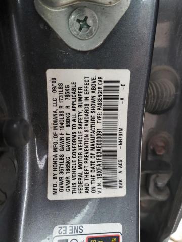 Photo 11 VIN: 19XFA1F63AE000091 - HONDA CIVIC 