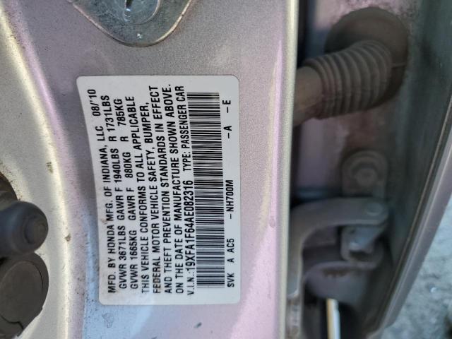 Photo 12 VIN: 19XFA1F64AE082316 - HONDA CIVIC LX-S 