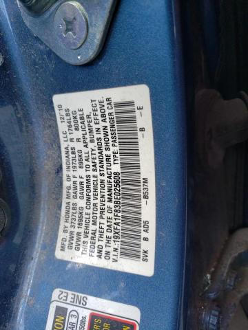 Photo 11 VIN: 19XFA1F83BE025608 - HONDA CIVIC EX 