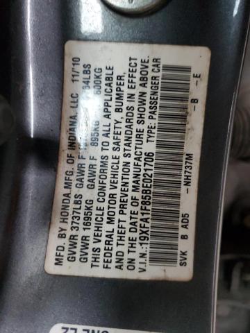 Photo 11 VIN: 19XFA1F85BE021706 - HONDA CIVIC 