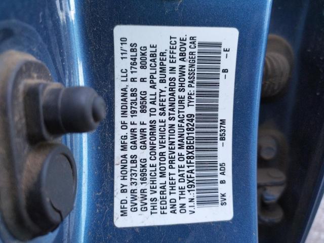 Photo 11 VIN: 19XFA1F8XBE018249 - HONDA CIVIC EX 