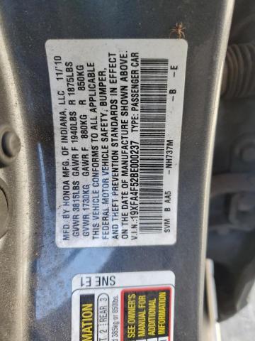 Photo 11 VIN: 19XFA4F52BE000237 - HONDA CIVIC GX 