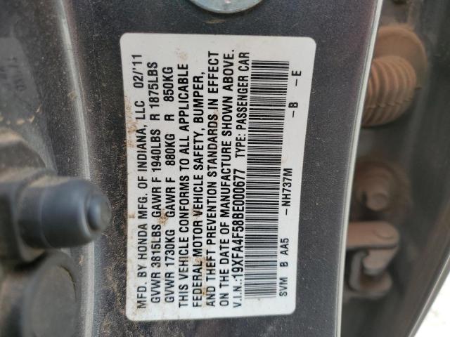 Photo 11 VIN: 19XFA4F58BE000677 - HONDA CIVIC GX 