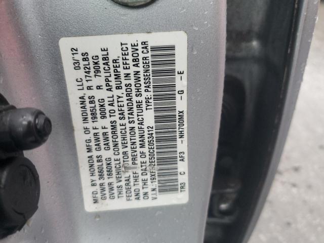 Photo 11 VIN: 19XFB2E50CE053412 - HONDA CIVIC LX 