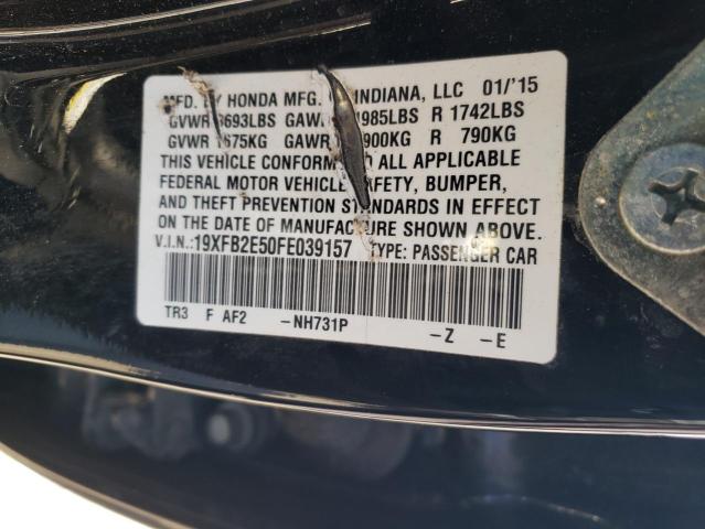 Photo 11 VIN: 19XFB2E50FE039157 - HONDA CIVIC 