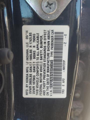 Photo 11 VIN: 19XFB2E52EE046545 - HONDA CIVIC LX 