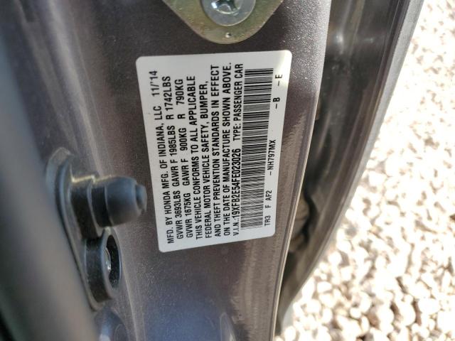 Photo 11 VIN: 19XFB2E54FE023026 - HONDA CIVIC LX 