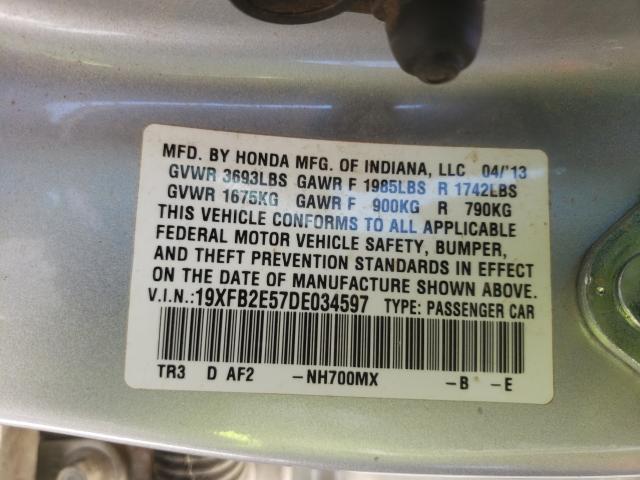 Photo 9 VIN: 19XFB2E57DE034597 - HONDA CIVIC SDN 