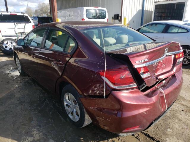 Photo 2 VIN: 19XFB2F50DE096812 - HONDA CIVIC LX 