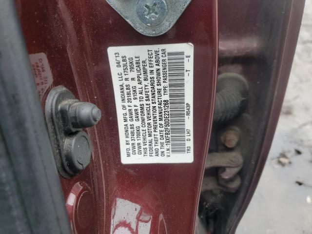 Photo 11 VIN: 19XFB2F50DE231268 - HONDA CIVIC LX 