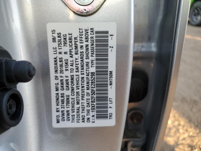 Photo 11 VIN: 19XFB2F50FE285298 - HONDA CIVIC 