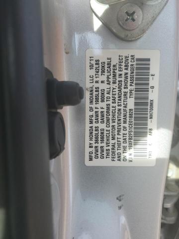 Photo 11 VIN: 19XFB2F51CE018828 - HONDA CIVIC LX 