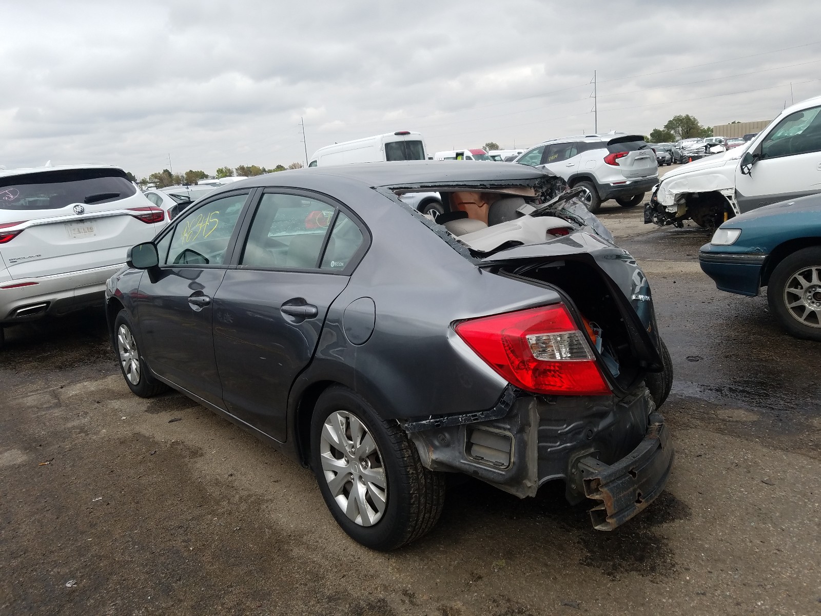 Photo 2 VIN: 19XFB2F51CE021776 - HONDA CIVIC LX 