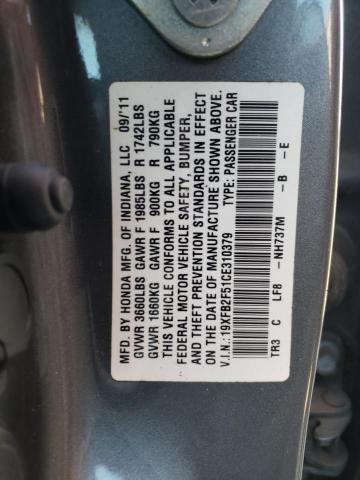 Photo 11 VIN: 19XFB2F51CE310379 - HONDA CIVIC 