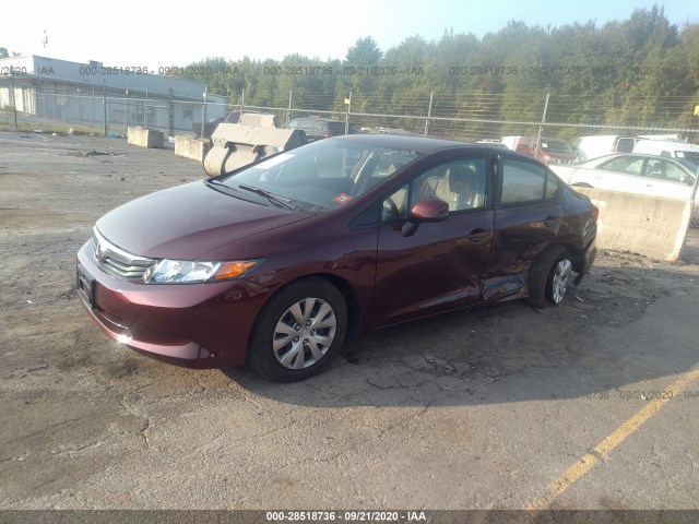 Photo 1 VIN: 19XFB2F51CE385356 - HONDA CIVIC SDN 