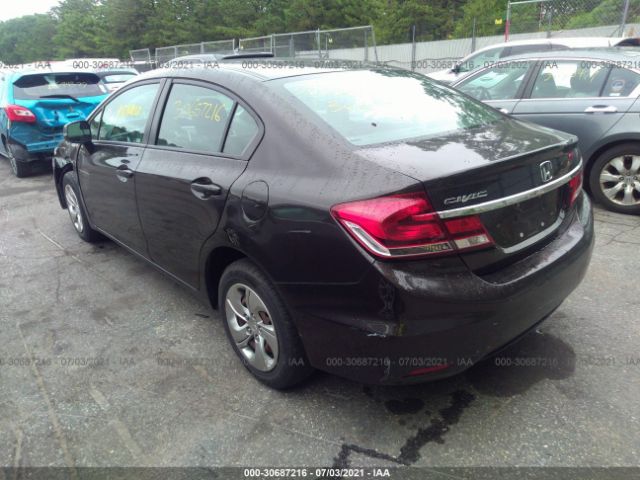 Photo 2 VIN: 19XFB2F51DE015395 - HONDA CIVIC SDN 