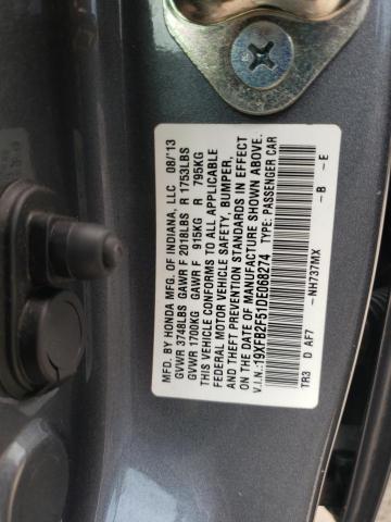 Photo 11 VIN: 19XFB2F51DE068274 - HONDA CIVIC 