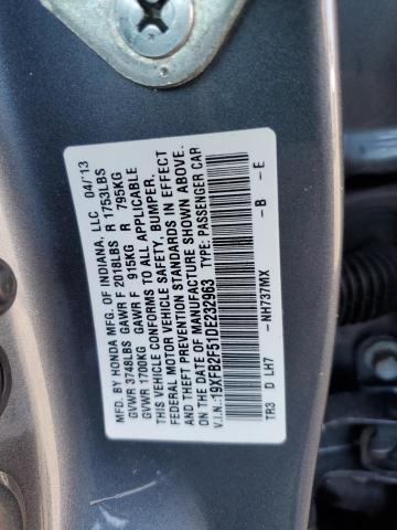 Photo 11 VIN: 19XFB2F51DE232963 - HONDA CIVIC 