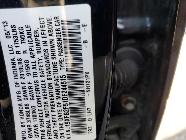 Photo 12 VIN: 19XFB2F51DE244515 - HONDA CIVIC LX 