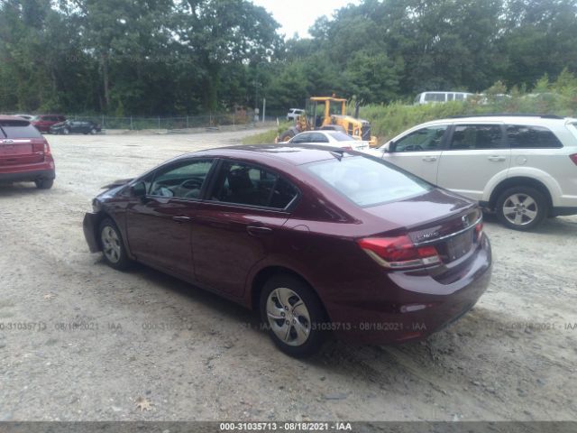 Photo 2 VIN: 19XFB2F51DE263386 - HONDA CIVIC SDN 