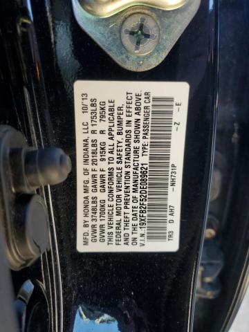 Photo 11 VIN: 19XFB2F52DE089621 - HONDA CIVIC LX 